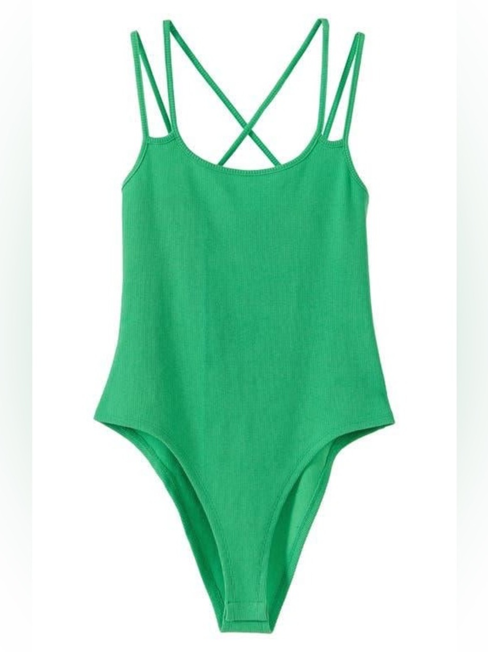 Grey Lab Two-Strap Bodysuit